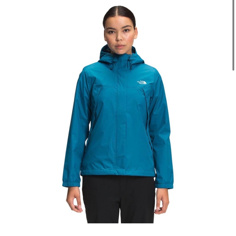 THE NORTH FACE Antora Shell Rain Jacket Blue Women’s Large. Style:NF0A7QEU.